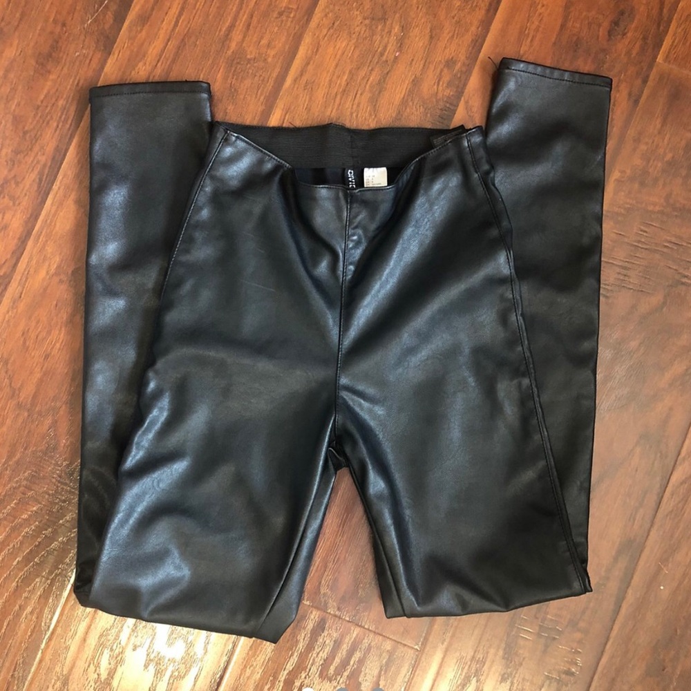 High waisted  faux leather leggings